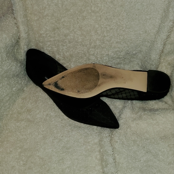 Nine West Black Sheer-Accent Alicea Flat - Picture 9 of 10